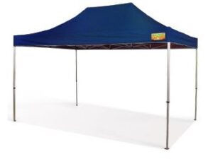 Set Profi Faltzelt Pro 3x4.5 blau mit Europrinz Dachplane