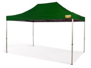 Set Profi Faltzelt Pro 3x4.5 grün mit Europrinz Dachplane
