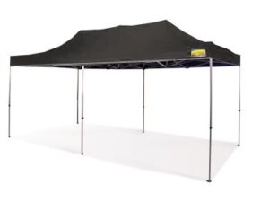 Set Profi Faltzelt Pro 3x6 schwarz mit Europrinz Dachplane