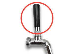 KegLand - NukaTap Schwarzer Kunststoff-Zapfhahngriff, lang - KL01359