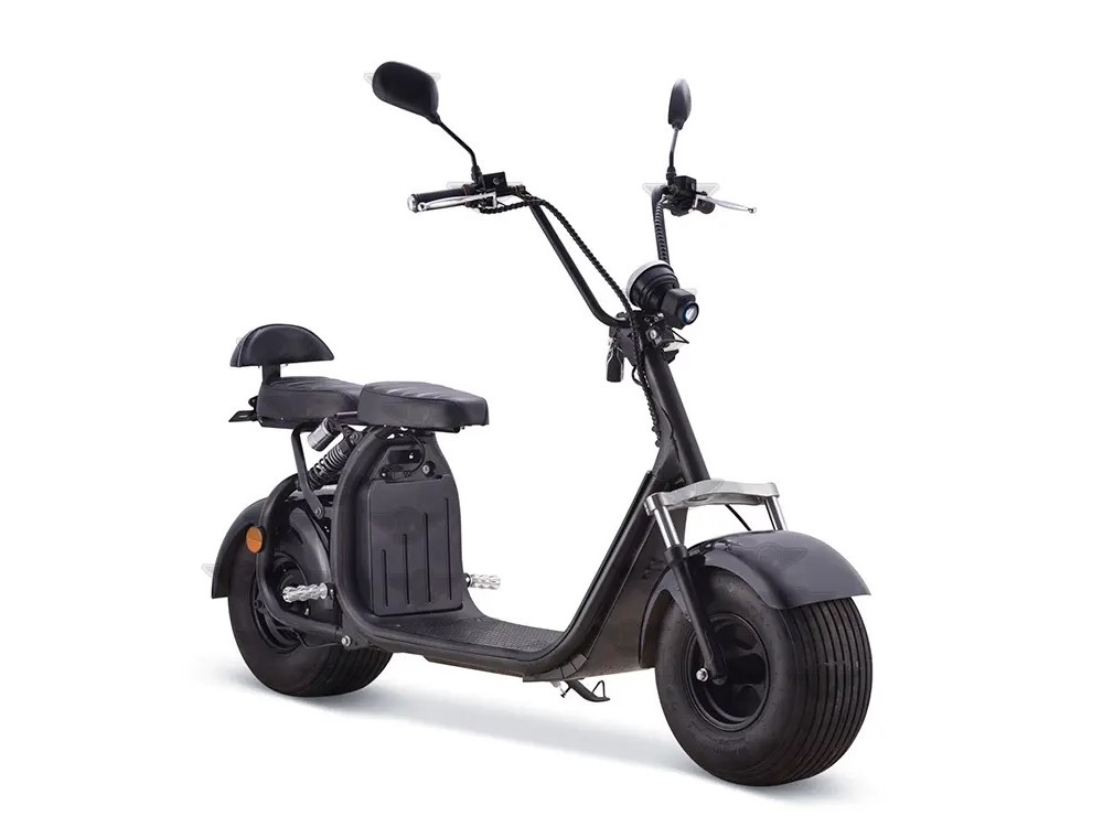 Betriebsbereit Citycoco Elektro Trotti FAT-BOY 500 Watt - 25km/h - rot 2-Plätzer