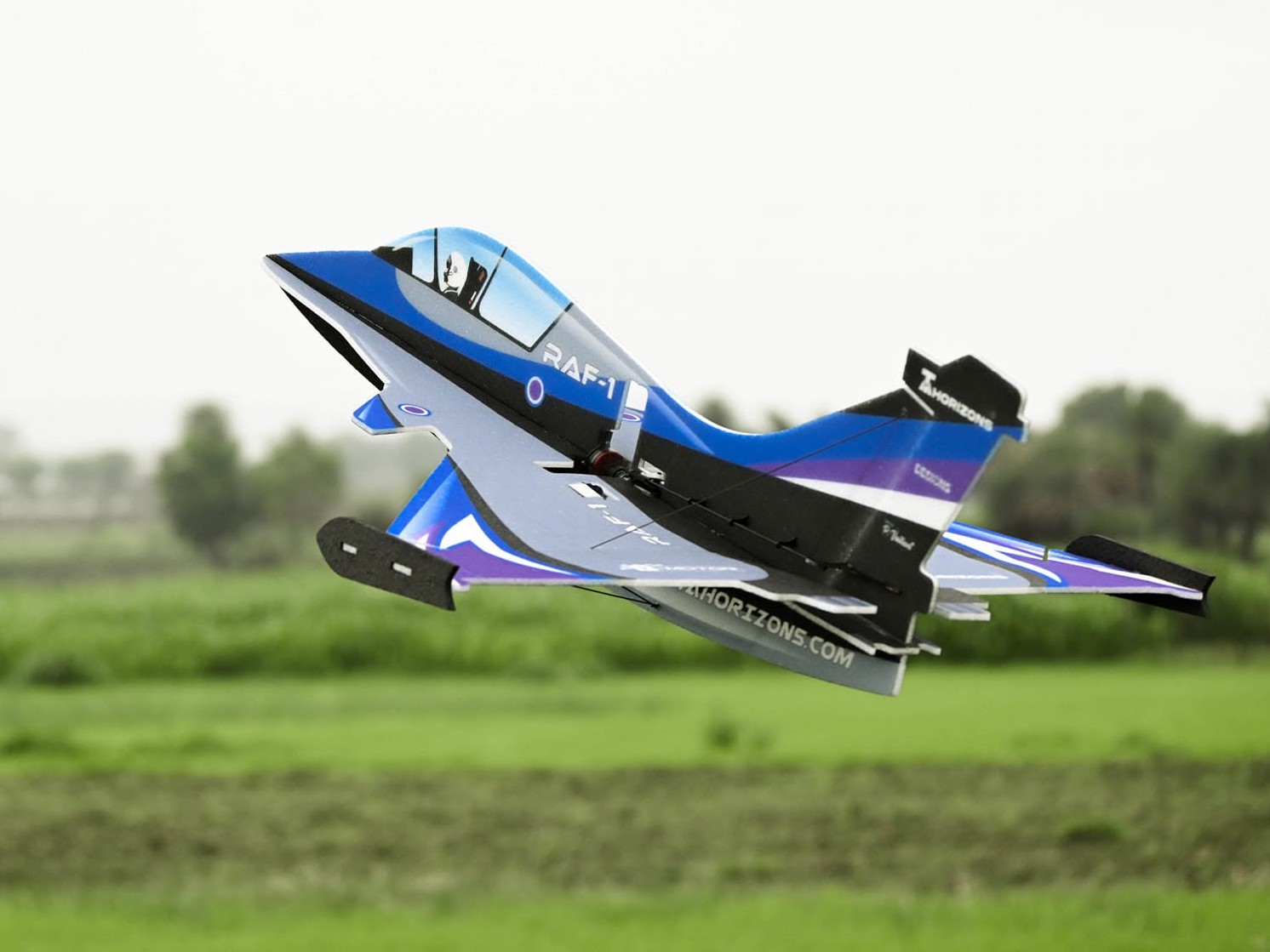 RAF-1 EPP 3D Jet - 660mm - KIT-Bausatz aus EPP - blau - TA Horizons – Bild 2