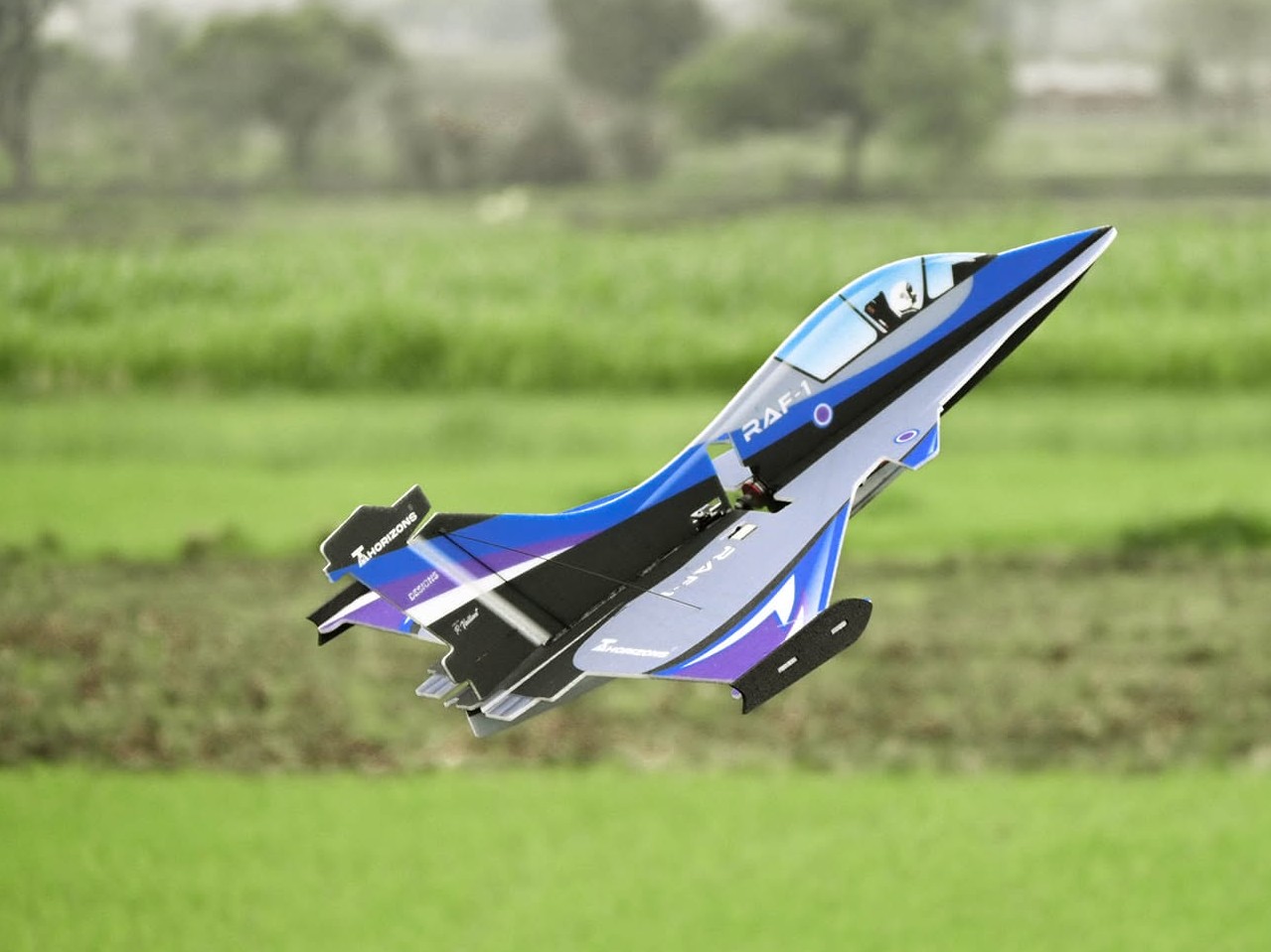 RAF-1 EPP 3D Jet - 660mm - KIT-Bausatz aus EPP - blau - TA Horizons – Bild 3