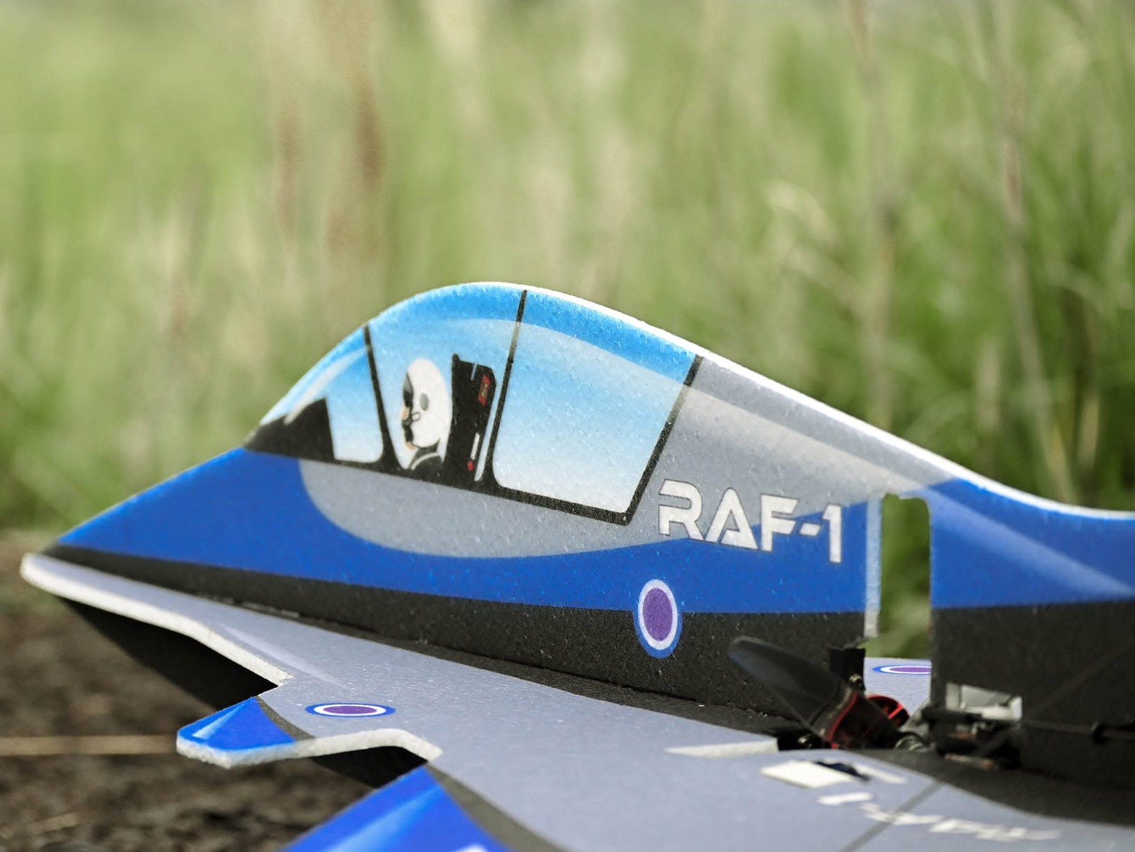 RAF-1 EPP 3D Jet - 660mm - KIT-Bausatz aus EPP - blau - TA Horizons – Bild 4