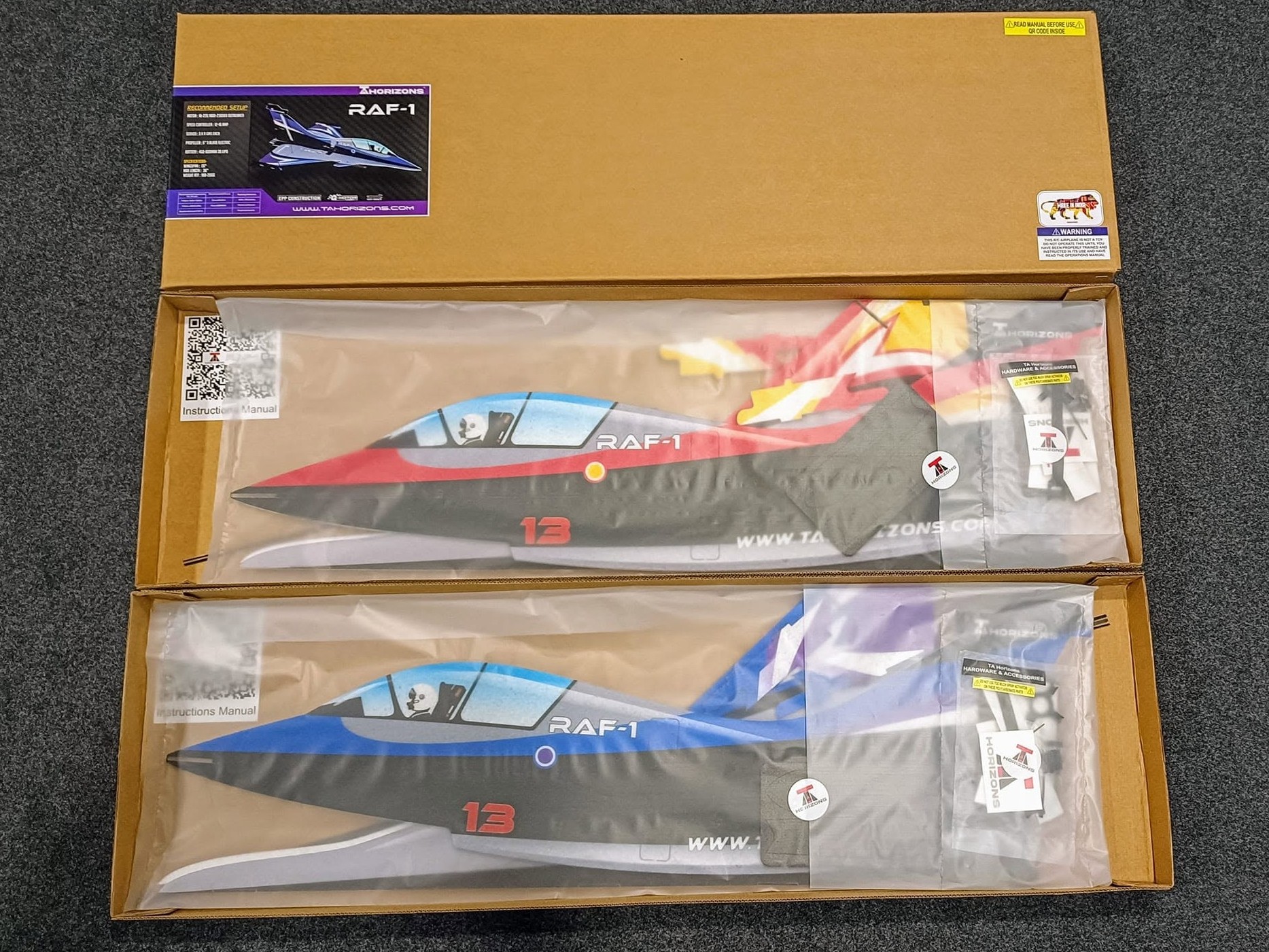 RAF-1 EPP 3D Jet - 660mm - KIT-Bausatz aus EPP - blau - TA Horizons – Bild 5