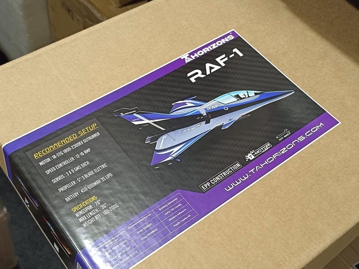 RAF-1 EPP 3D Jet - 660mm - KIT-Bausatz aus EPP - blau - TA Horizons – Bild 6