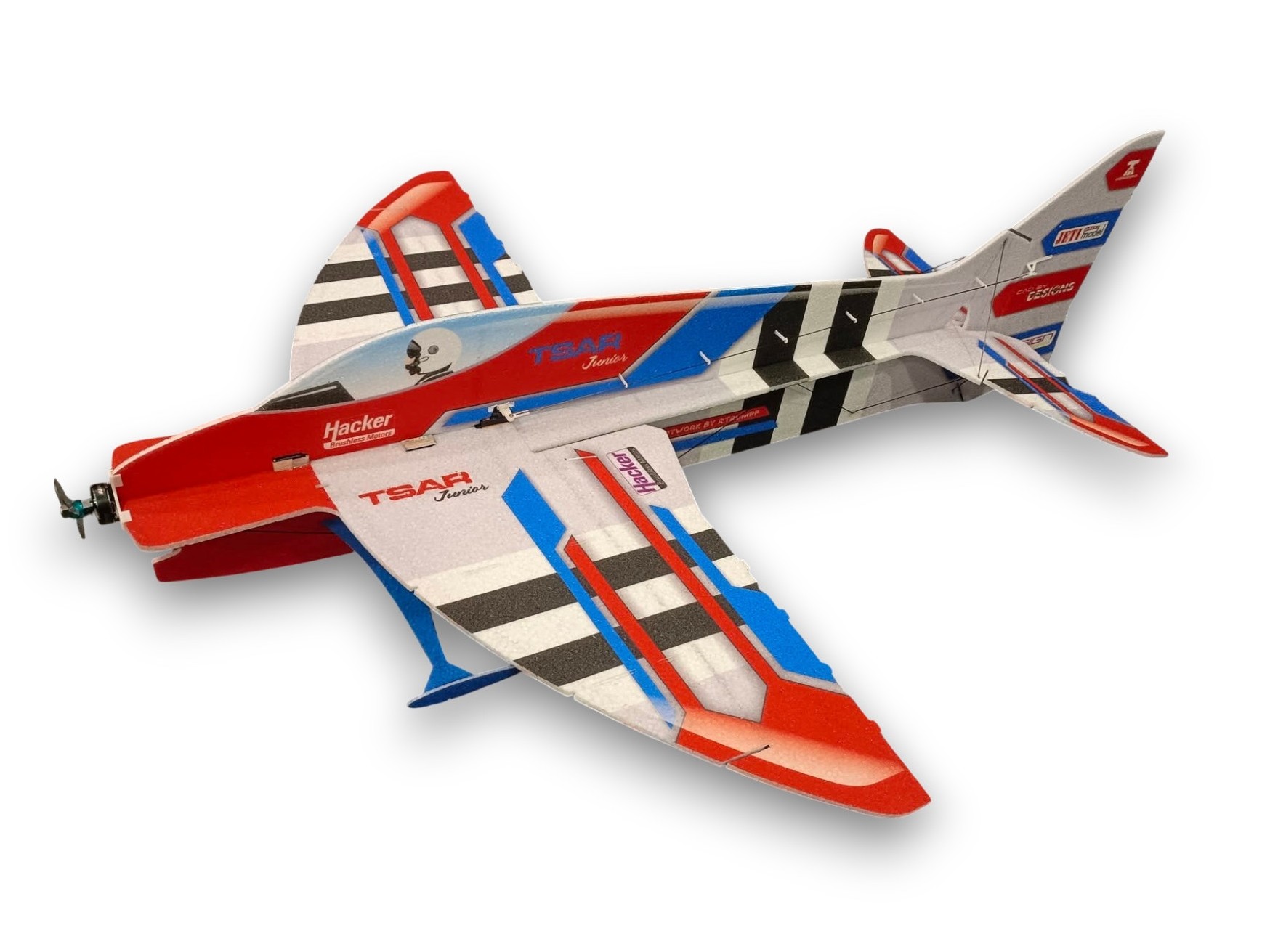 TSAR Junior F3P 3D - 838mm - KIT-Bausatz aus EPP - rot - TA Horizons – Bild 2