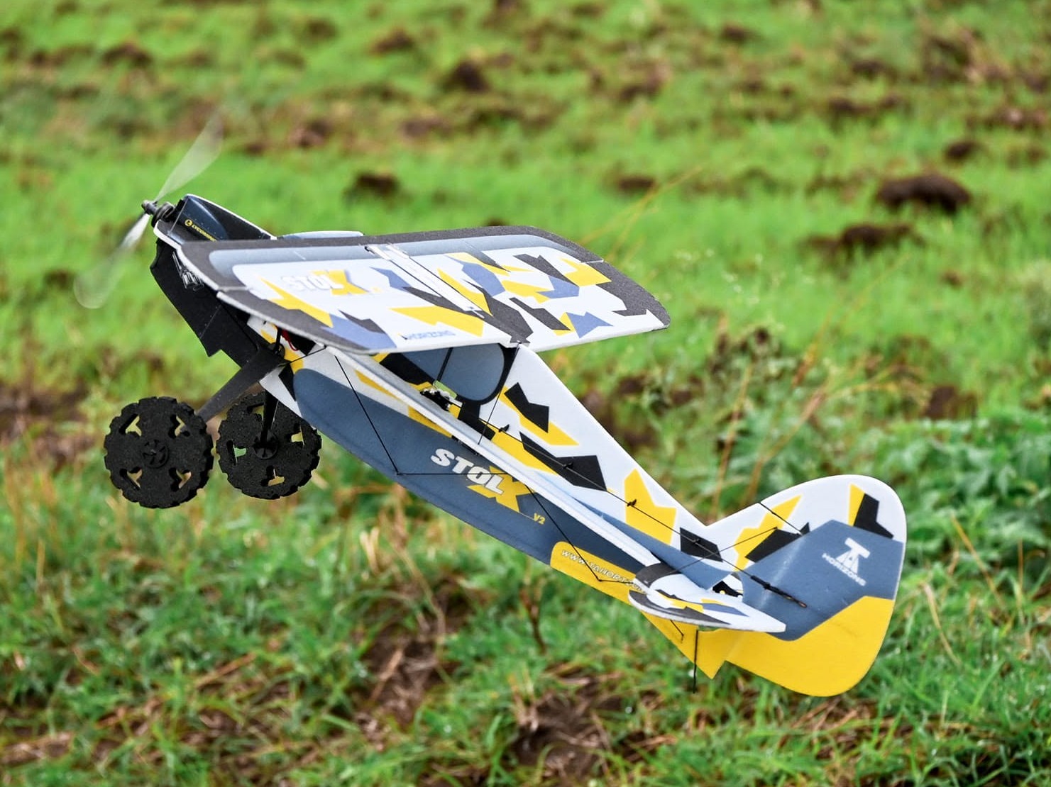 Stol X V2 3D - 940mm - KIT-Bausatz aus EPP - Camouflage Gelb - TA Horizons – Bild 3