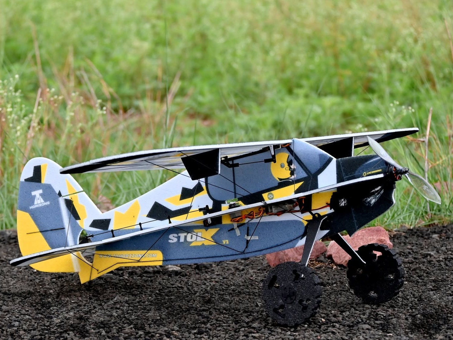 Stol X V2 3D - 940mm - KIT-Bausatz aus EPP - Camouflage Gelb - TA Horizons – Bild 4