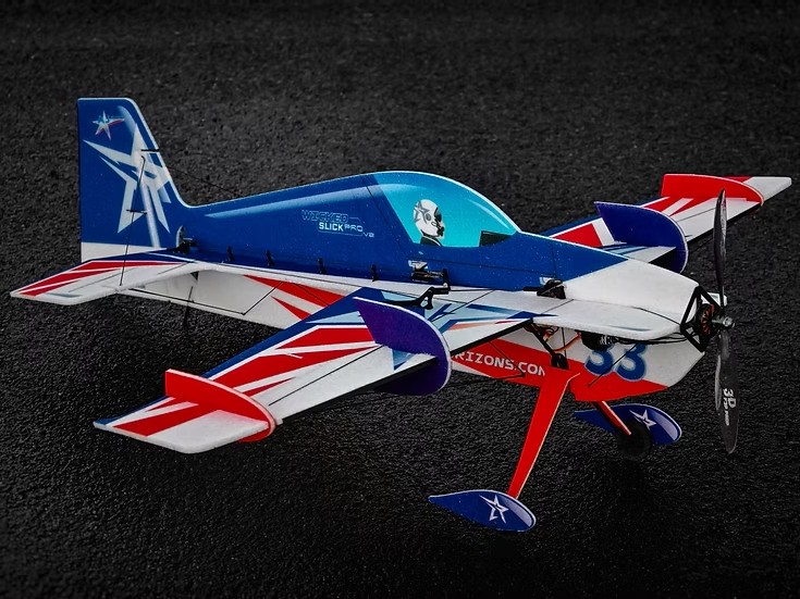 Wicked Slick Pro V2 33" 3D - 838mm - KIT-Bausatz aus EPP - AJ Scheme blau - TA Horizons – Bild 5