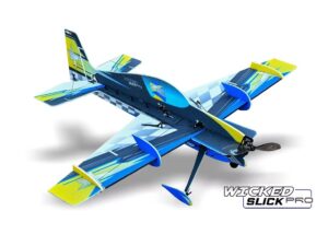 Wicked Slick Pro 33" 3D - 838mm - KIT-Bausatz aus EPP - blau/gelb - TA Horizons