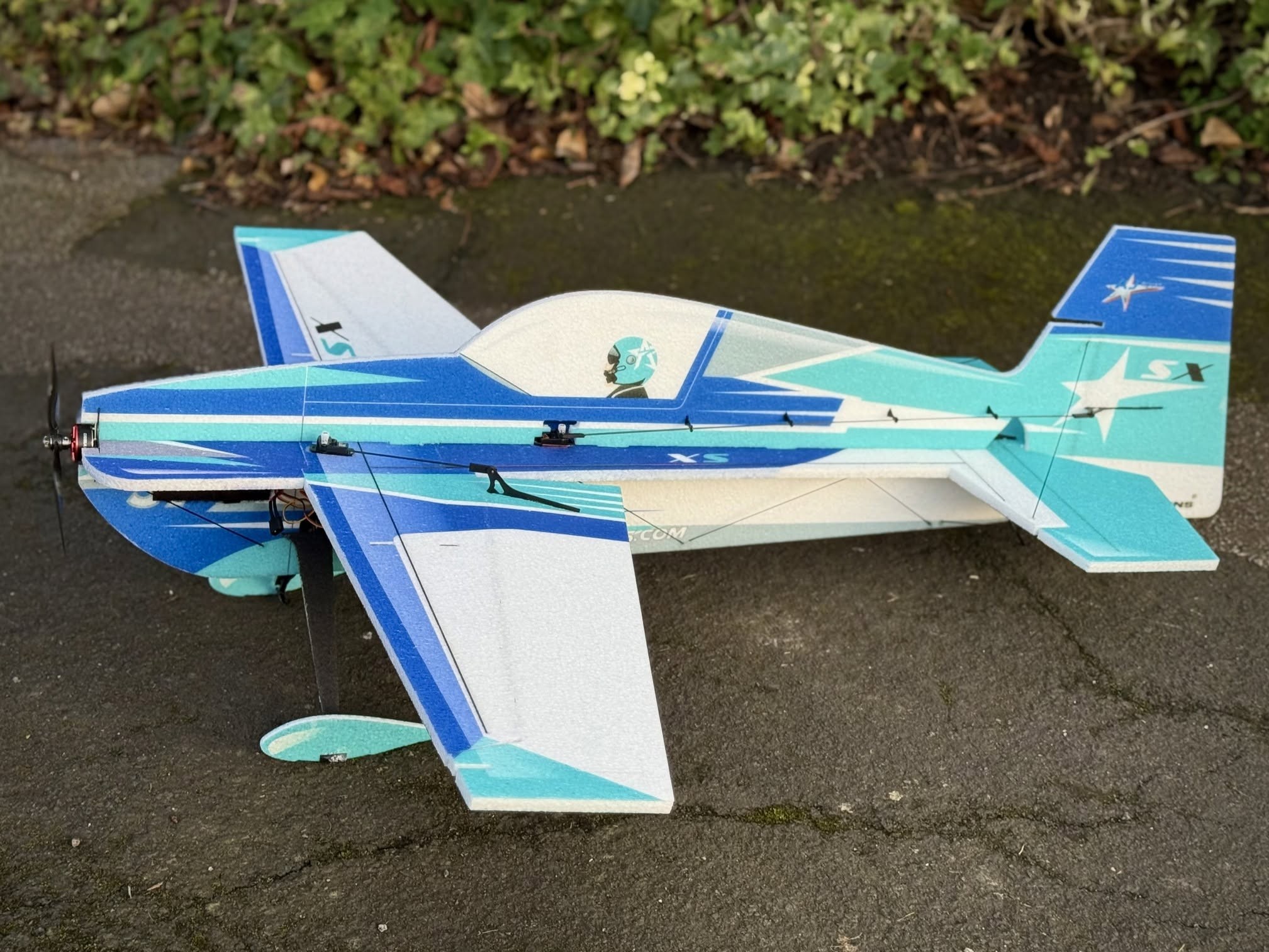 Extra SX 3D 37" - 940mm - KIT-Bausatz aus EPP - AJ Scheme blau - TA Horizons – Bild 2
