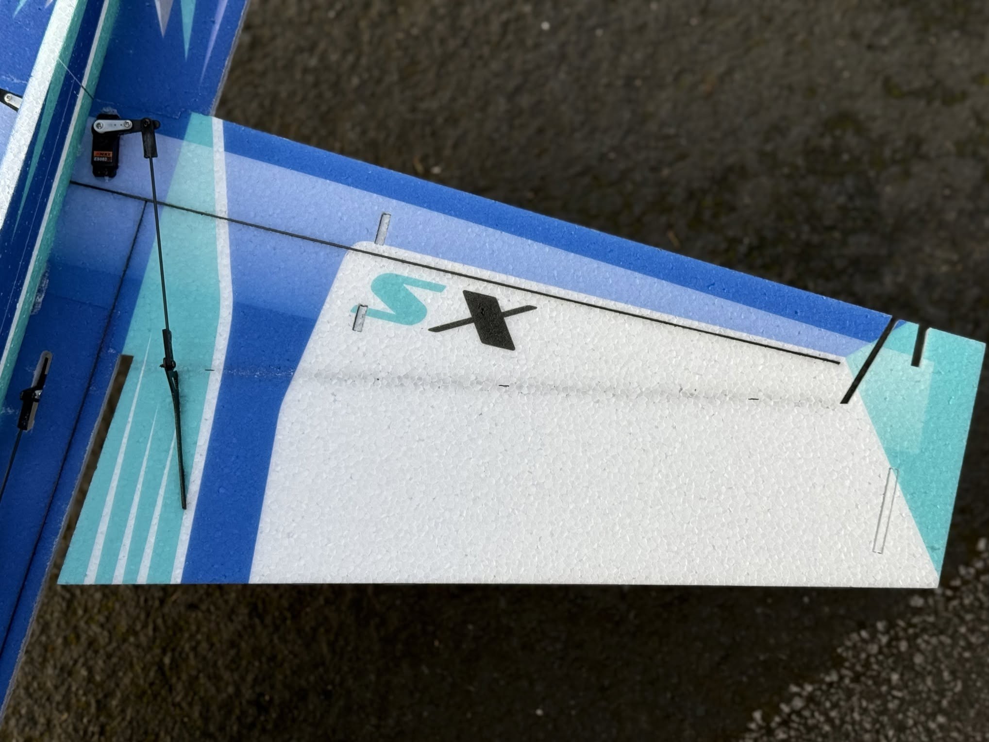 Extra SX 3D 37" - 940mm - KIT-Bausatz aus EPP - AJ Scheme blau - TA Horizons – Bild 6