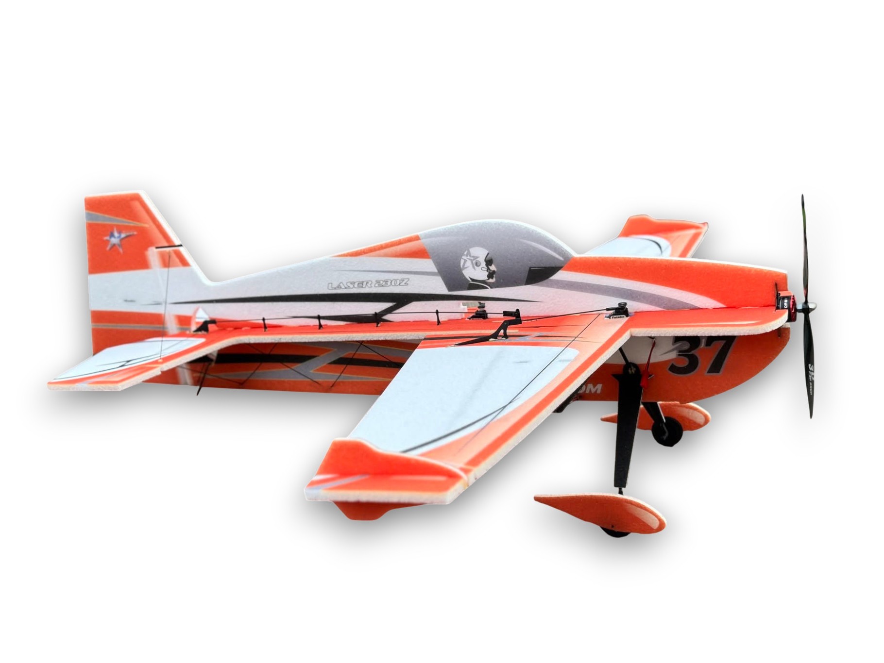 Laser 230z 37" 3D - 940mm - KIT-Bausatz aus EPP - AJ Scheme orange - TA Horizons