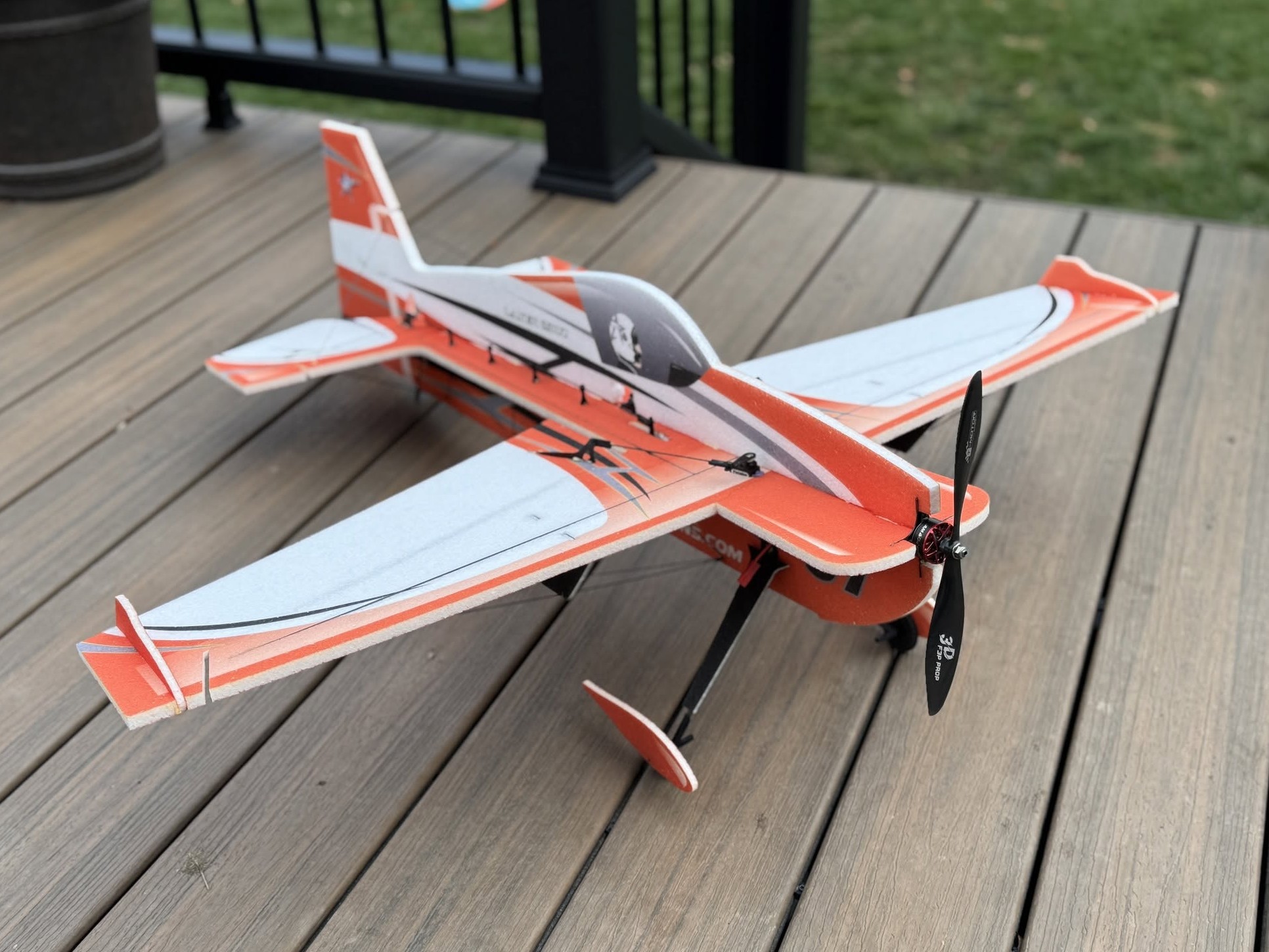 Laser 230z 37" 3D - 940mm - KIT-Bausatz aus EPP - AJ Scheme orange - TA Horizons – Bild 2