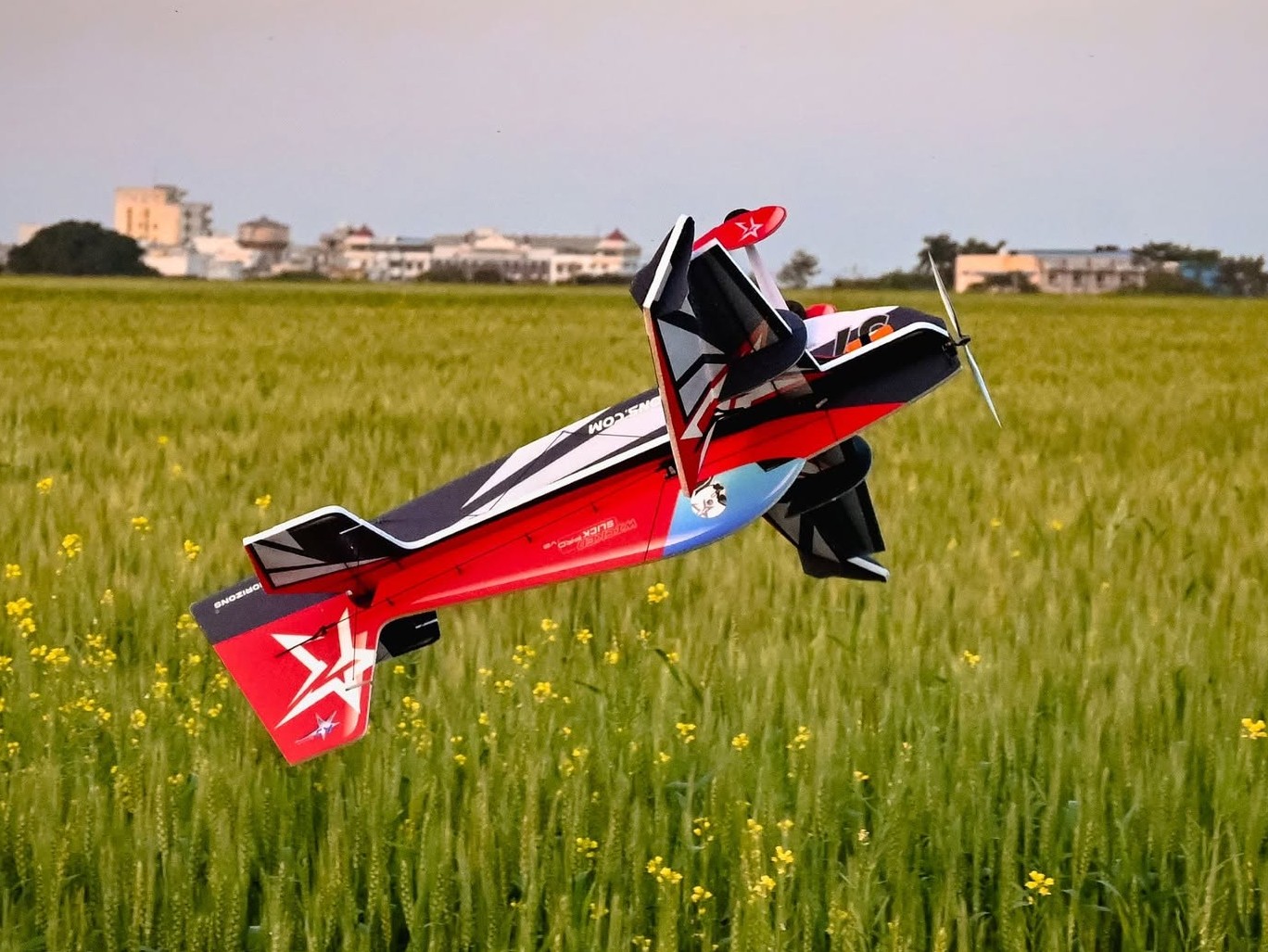 Wicked Slick Pro V2 37" - 940mm - KIT-Bausatz aus EPP - AJ Scheme rot - TA Horizons – Bild 3