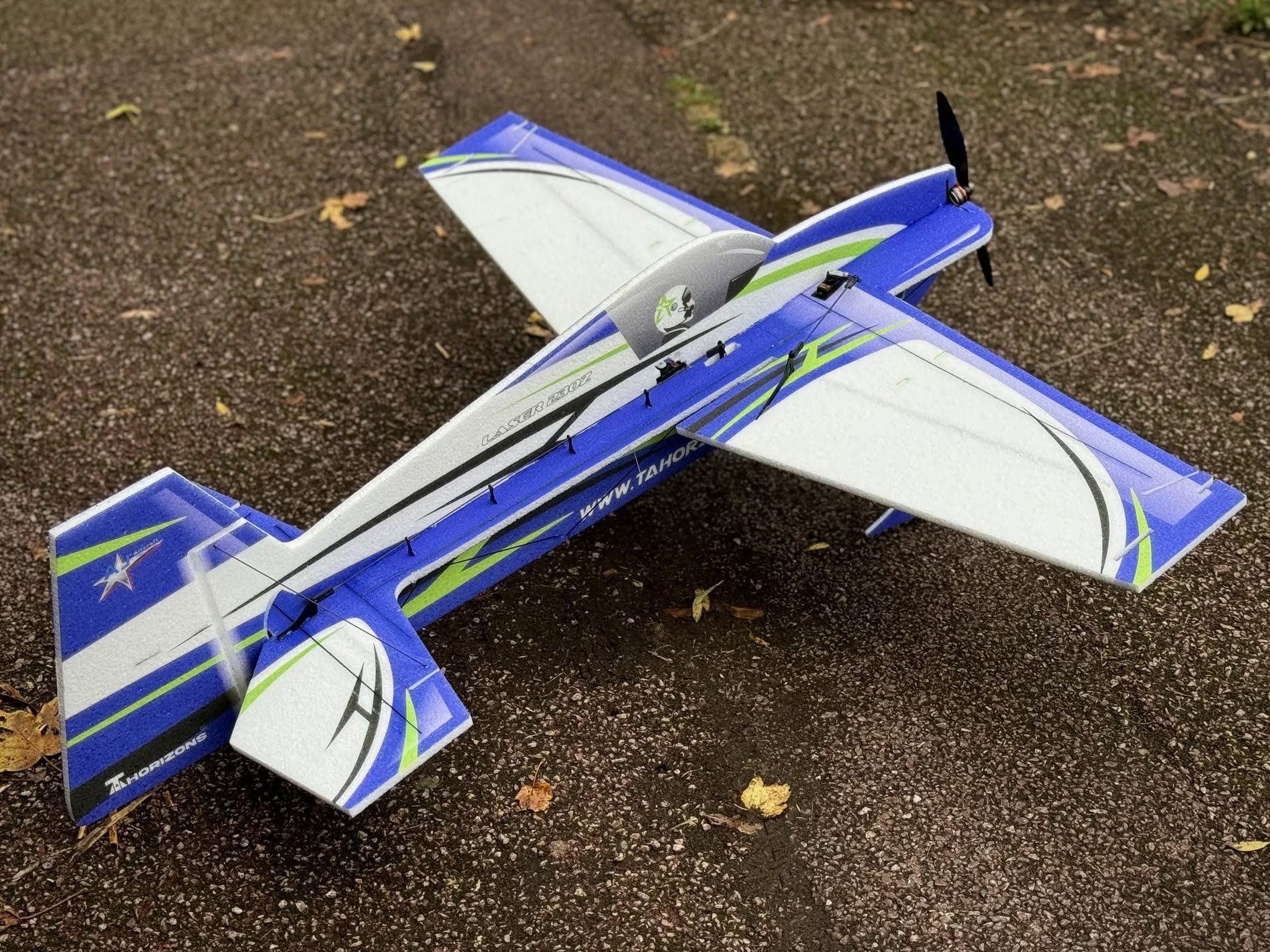 Laser 230z 37" 3D - 940mm - KIT-Bausatz aus EPP - AJ Scheme blau - TA Horizons – Bild 2