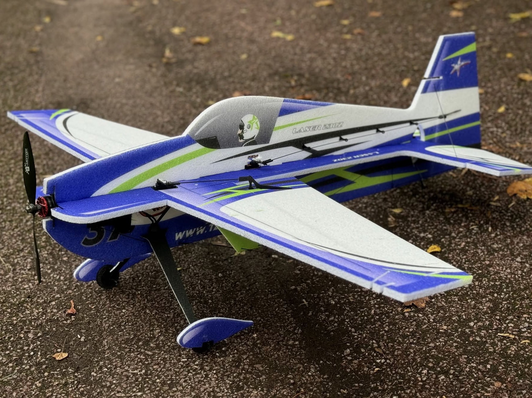 Laser 230z 37" 3D - 940mm - KIT-Bausatz aus EPP - AJ Scheme blau - TA Horizons – Bild 3
