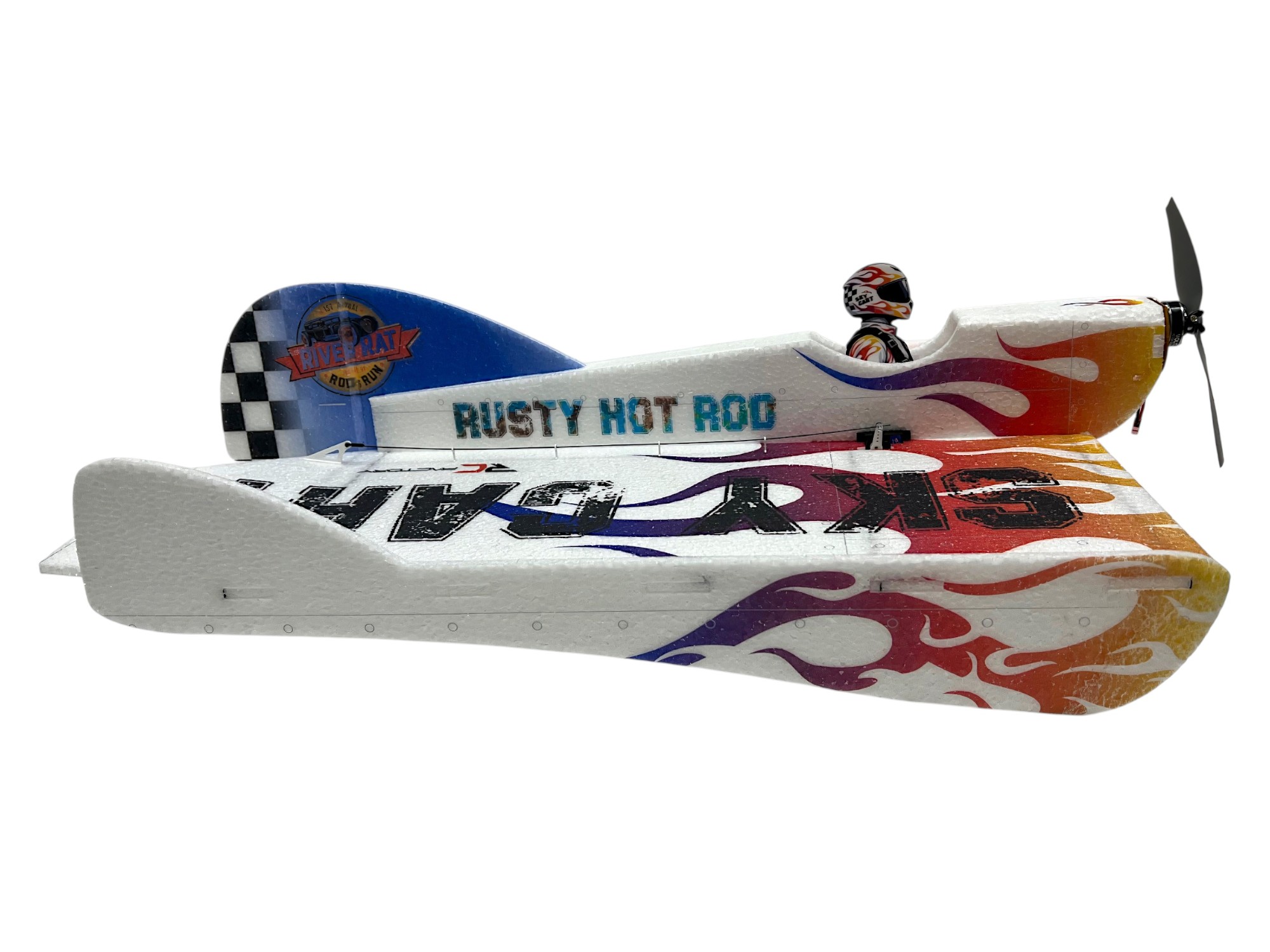 Sky Cart blau - Fun Racer, Länge 610mm, KIT-Version aus 8mm EPP - RC-Factory – Bild 2
