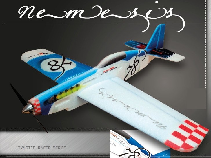 Nemesis blau, Spw 780mm, KIT-Version aus EPP von RC-Factory – Bild 2
