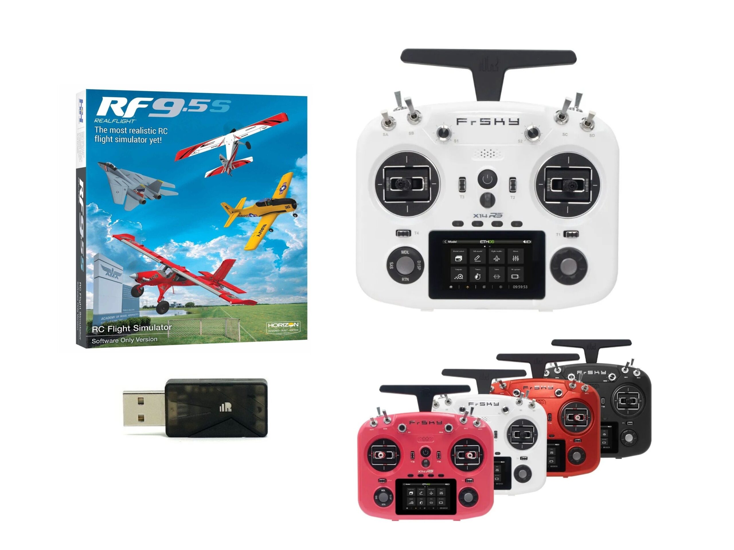 RealFlight Evolution RC Flight Simulator - FrSky Ultimate Komplett-Set