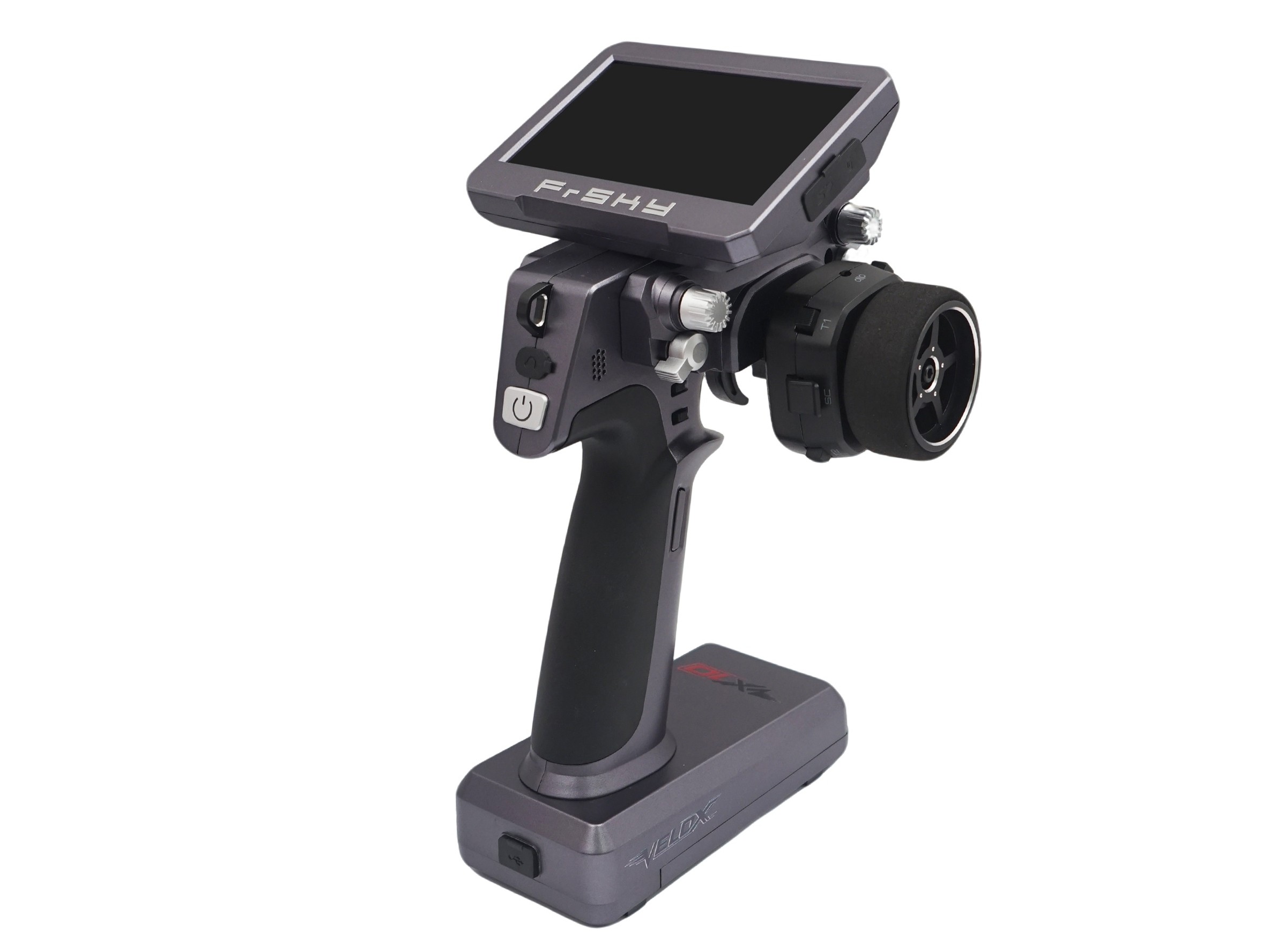 FrSky Velox VX10 - Pistolensender für RC-Fahrzeuge mit 4-Kanal-Empfänger - Meteorite Grey