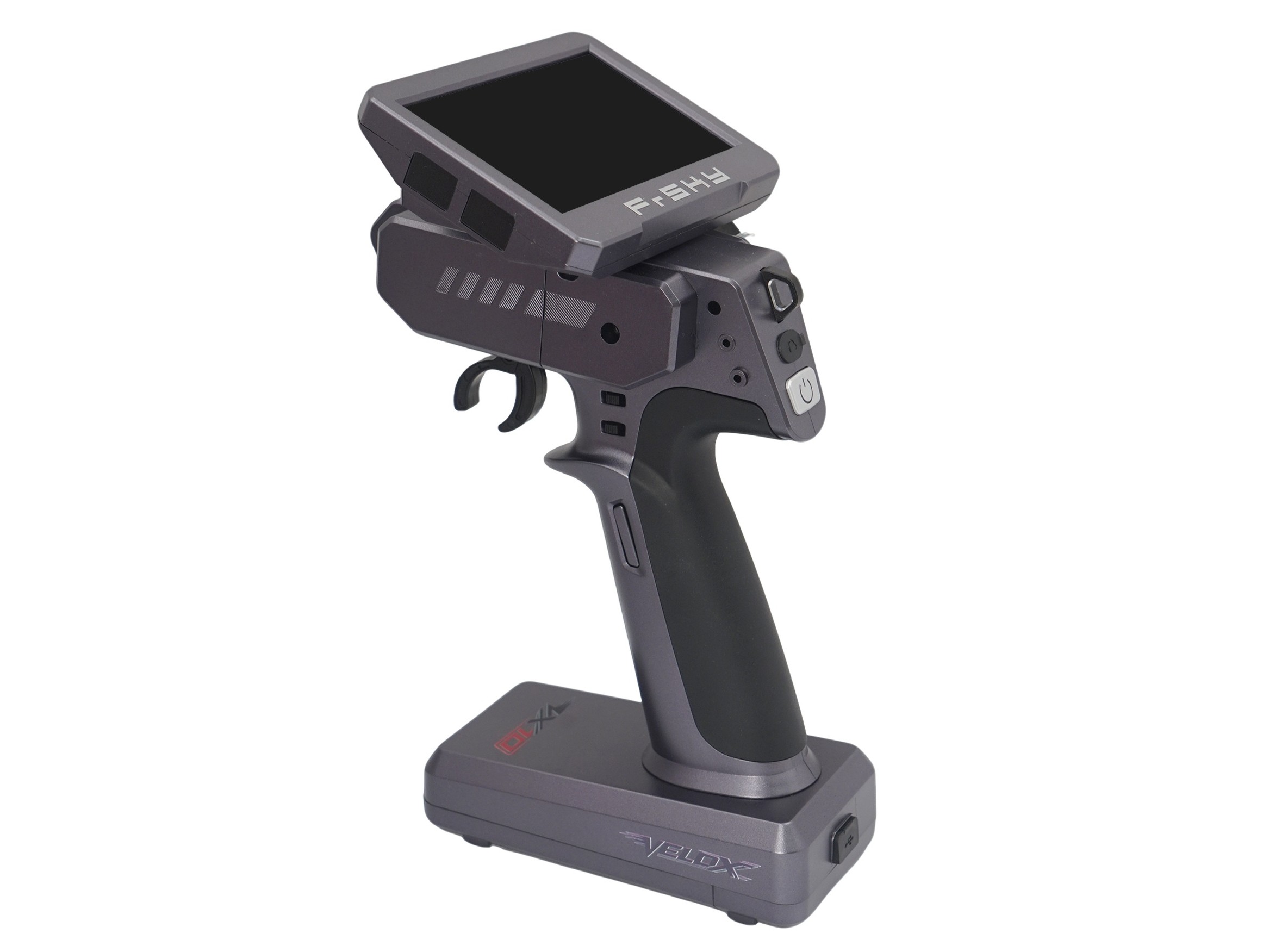 FrSky Velox VX10 - Pistolensender für RC-Fahrzeuge mit 4-Kanal-Empfänger - Meteorite Grey – Bild 2