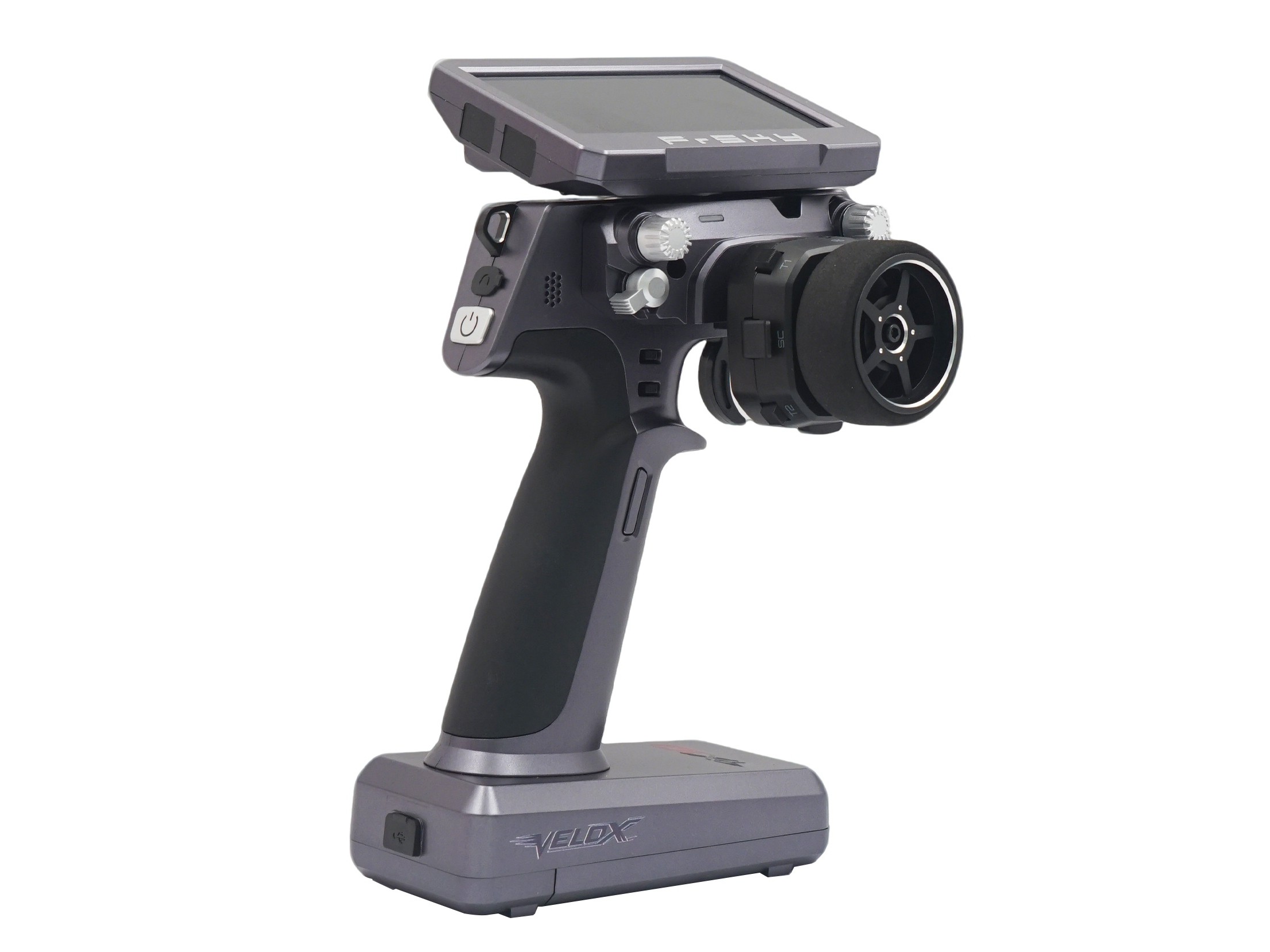 FrSky Velox VX10 - Pistolensender für RC-Fahrzeuge mit 4-Kanal-Empfänger - Meteorite Grey – Bild 3