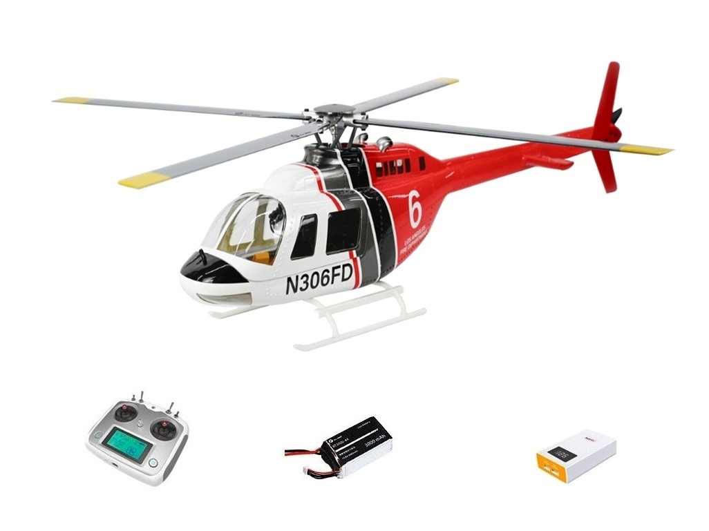 FLY WING Bell-206 V4 - LED - Smart Scale Helikopter - ACE GPS RTF-Set