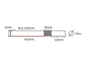 Motorwelle für Outrunner 5mm x 57mm