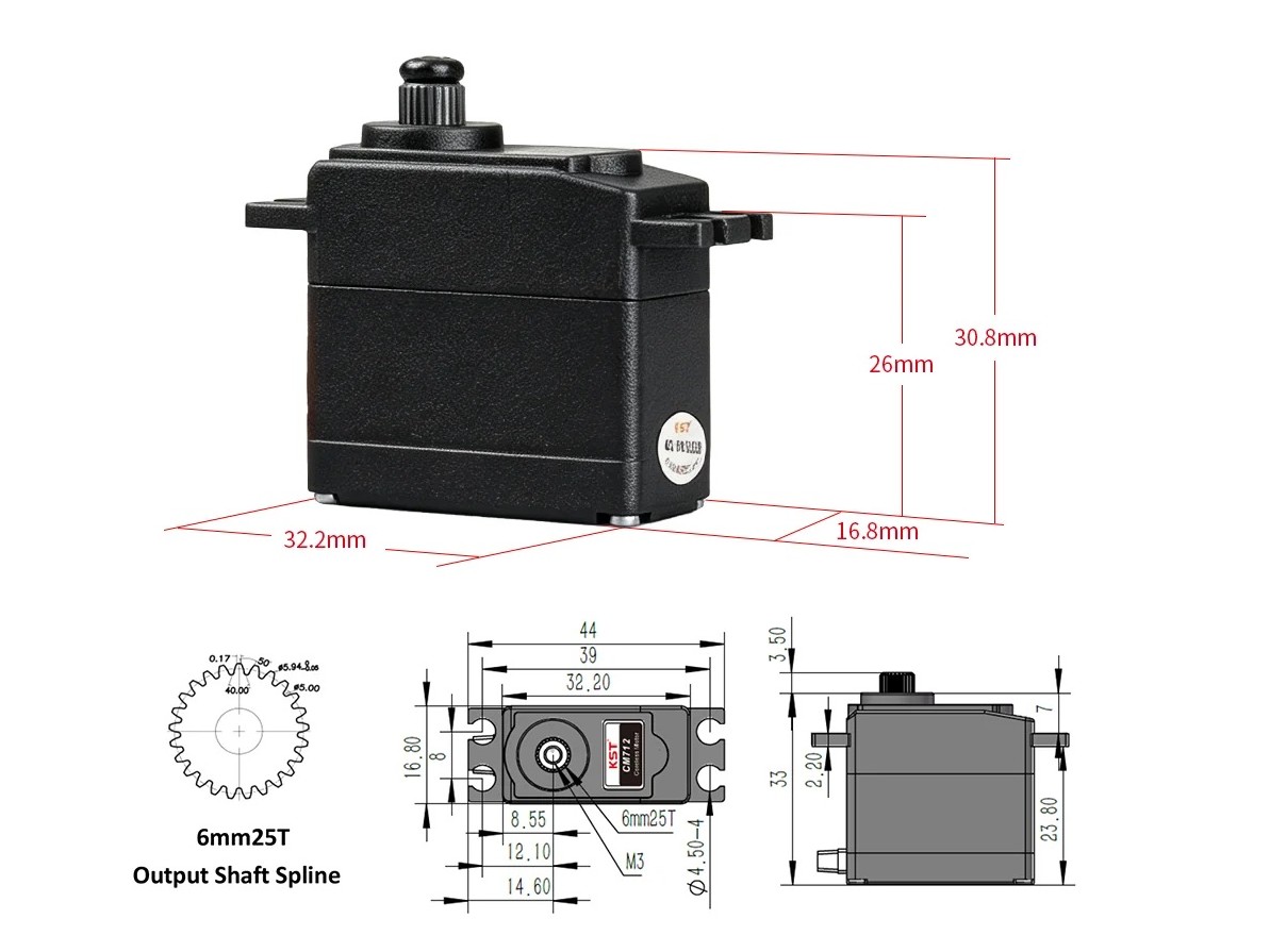 KST Servo CM712 HV - 16.8mm - 8 kg Stellkraft – Bild 5