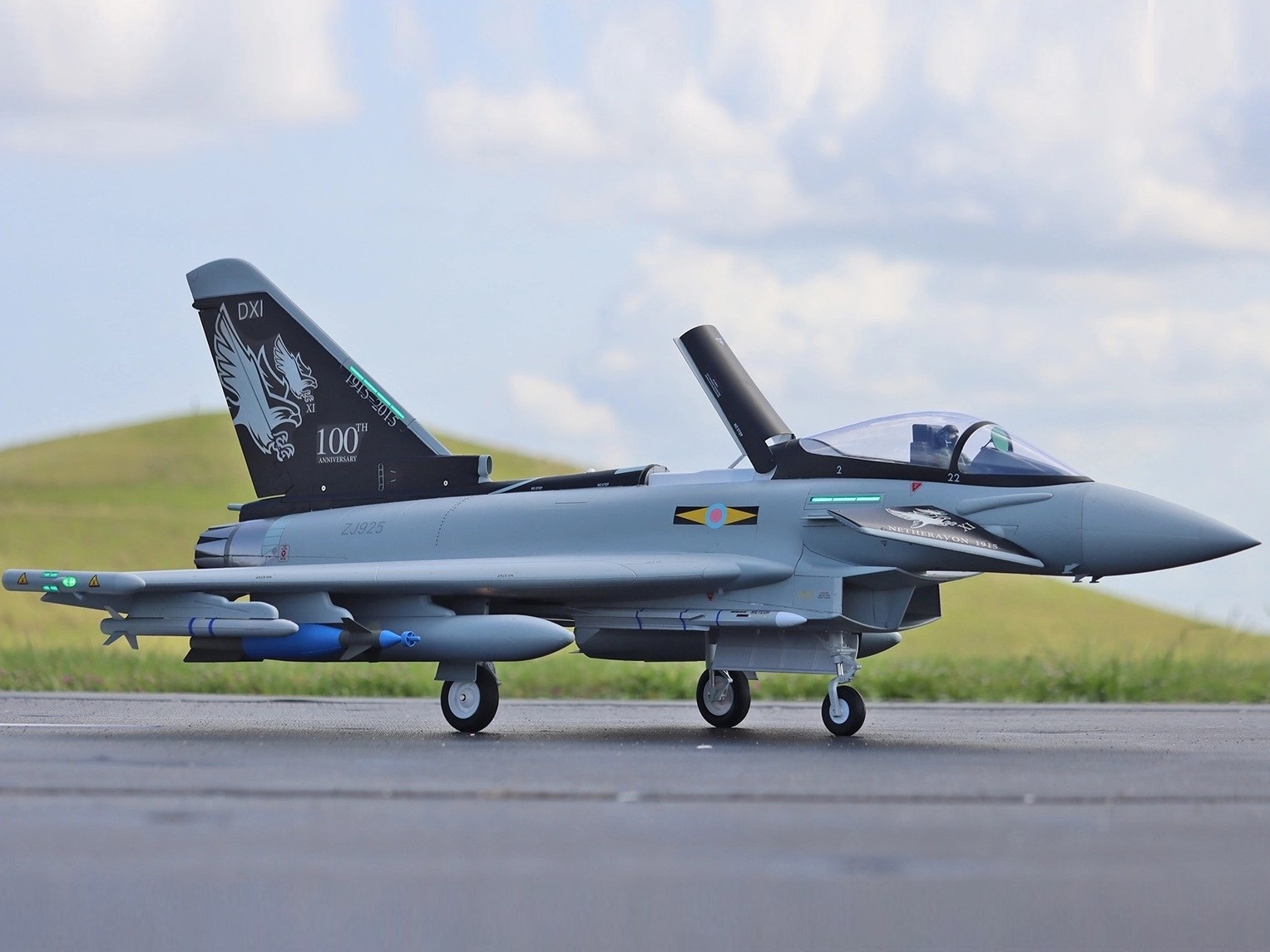 Eurofighter Typhoon V2, 90mm EDF Jet mit Gyro, Spw 1030mm, 8S PNP-Set, Freewing – Bild 3