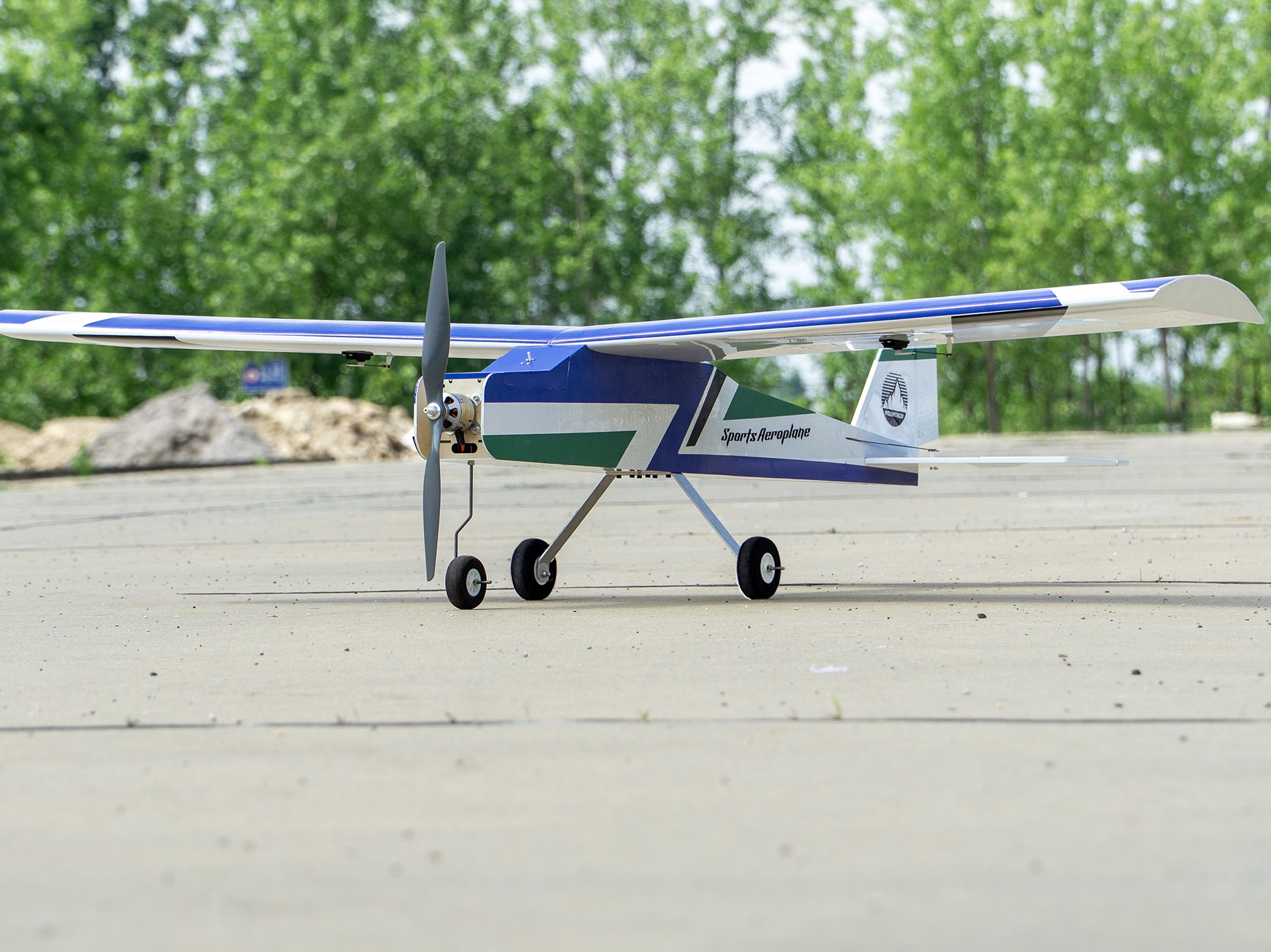 DW Hobby - BigBlue Trainer Schleppflugzeug, Spw 1800mm - KIT-Bausatz aus Balsaholz – Bild 5