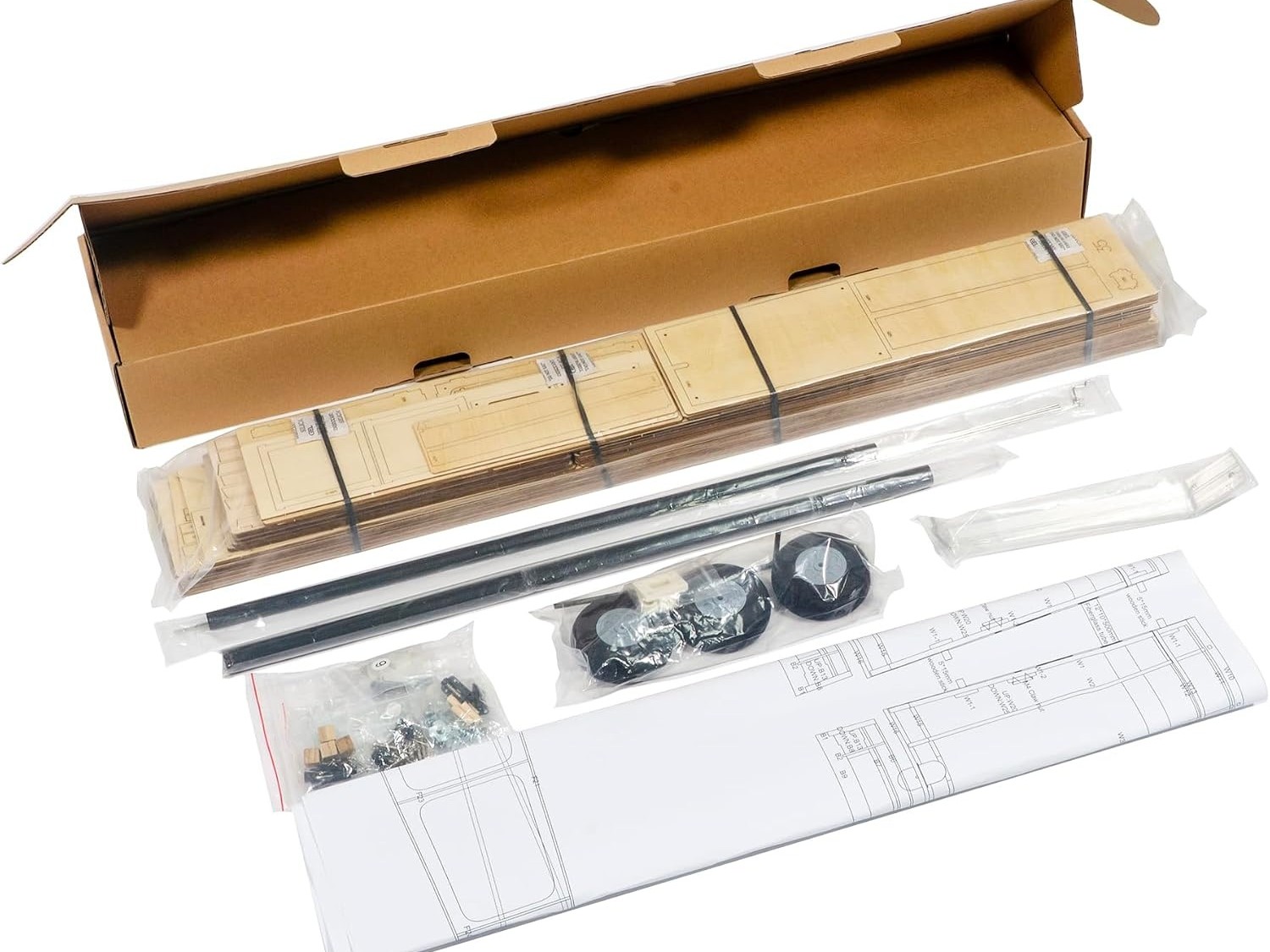 Real-Kit - Vogee-16 Trainer, Spw 1600mm - KIT-Bausatz aus Balsaholz – Bild 4