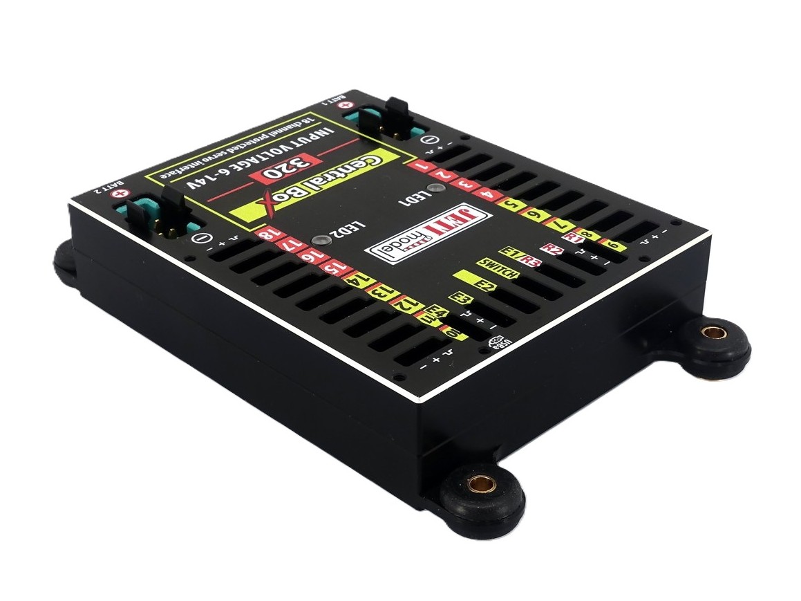 JETI Central Box 320 - 18-Kanal Servoverteiler mit BEC und Magnetschalter – Bild 3