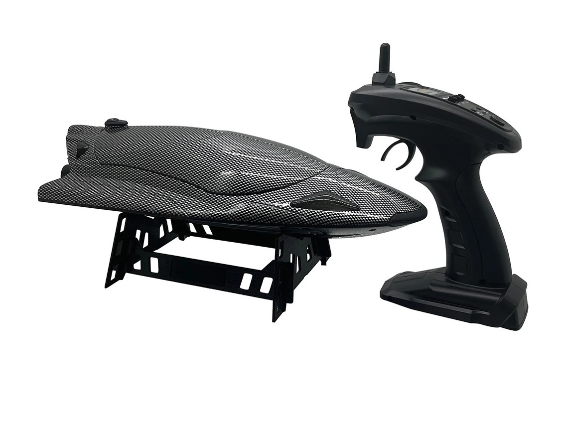 RC Jet-Speedboot - schwarz Carbon-Optik - Brushed RTR-Set