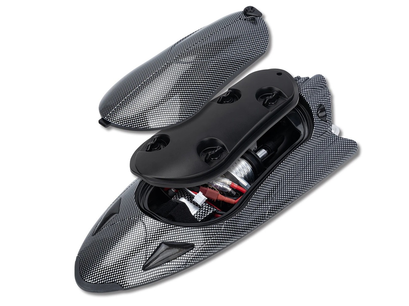 RC Jet-Speedboot - schwarz Carbon-Optik - Brushed RTR-Set – Bild 5