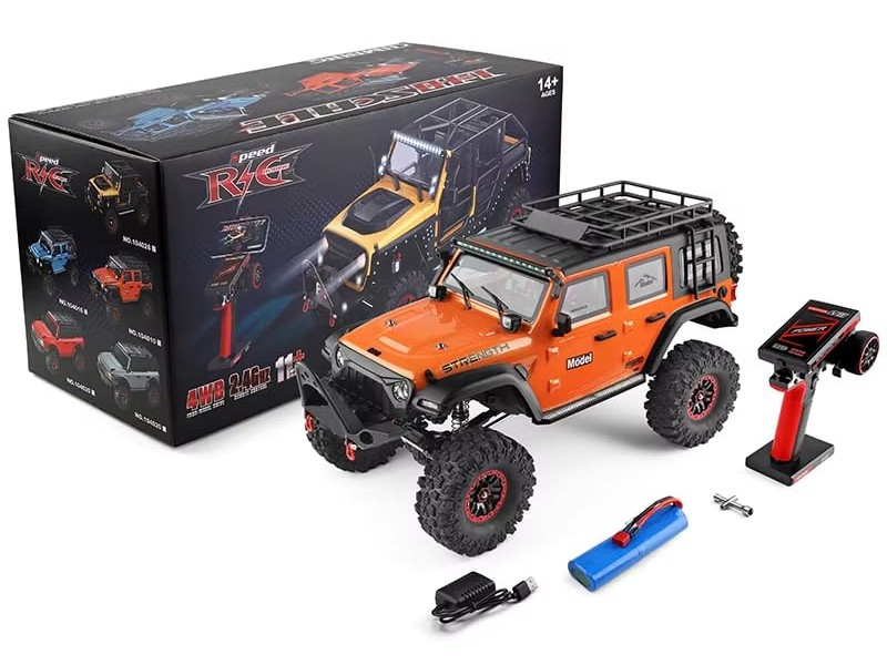 WLToys Rock Crawler Pro 104010 - RTR-Set mit Winde - 1:10 - orange