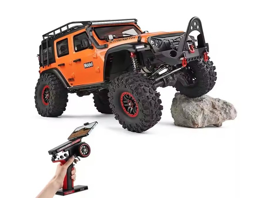 WLToys Rock Crawler Pro 104010 - RTR-Set mit Winde - 1:10 - orange – Bild 3