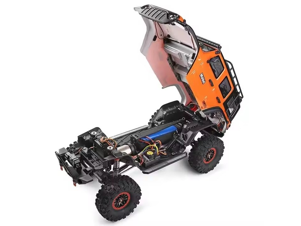 WLToys Rock Crawler Pro 104010 - RTR-Set mit Winde - 1:10 - orange – Bild 5