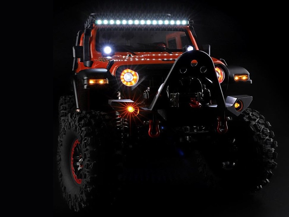 WLToys Rock Crawler Pro 104010 - RTR-Set mit Winde - 1:10 - orange – Bild 6