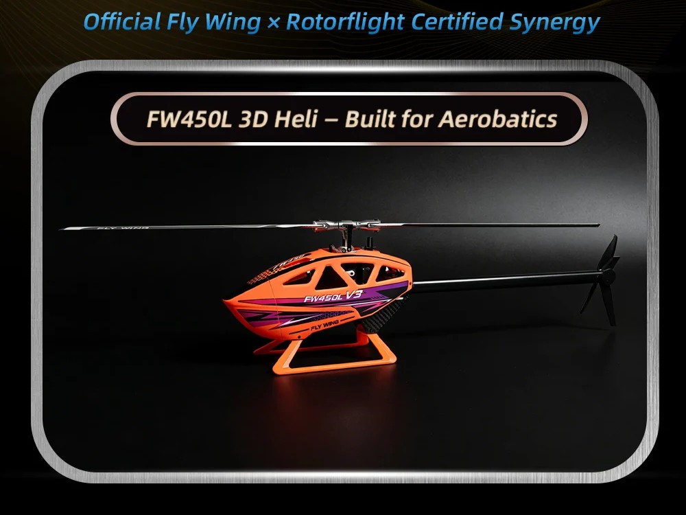 FLY WING FW450L-RF V3 X HELI405 - 3D Flight Combo PNP - Rotorflight – Bild 2
