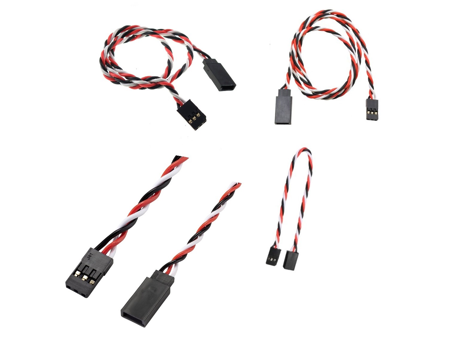 Servo-Verlängerungskabel 100mm, 22AWG, 0.34mm² - Twisted