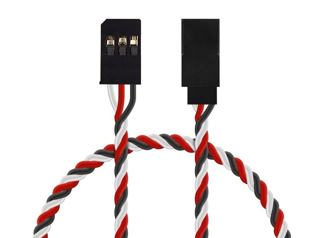 Servo-Verlängerungskabel 100mm, 22AWG, 0.34mm² - Twisted – Bild 2