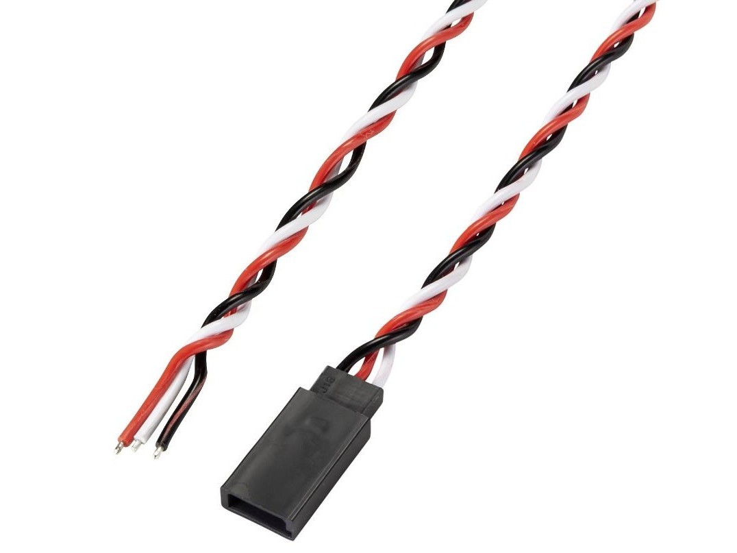 Servo-Anschlusskabel - Signalkabel mit Buchse - 300mm, 22AWG - Twisted