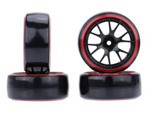 Drift-Reifen mit Felge - HART - 26mm - zu 1:10 RC Drift Car - im 4er-Set