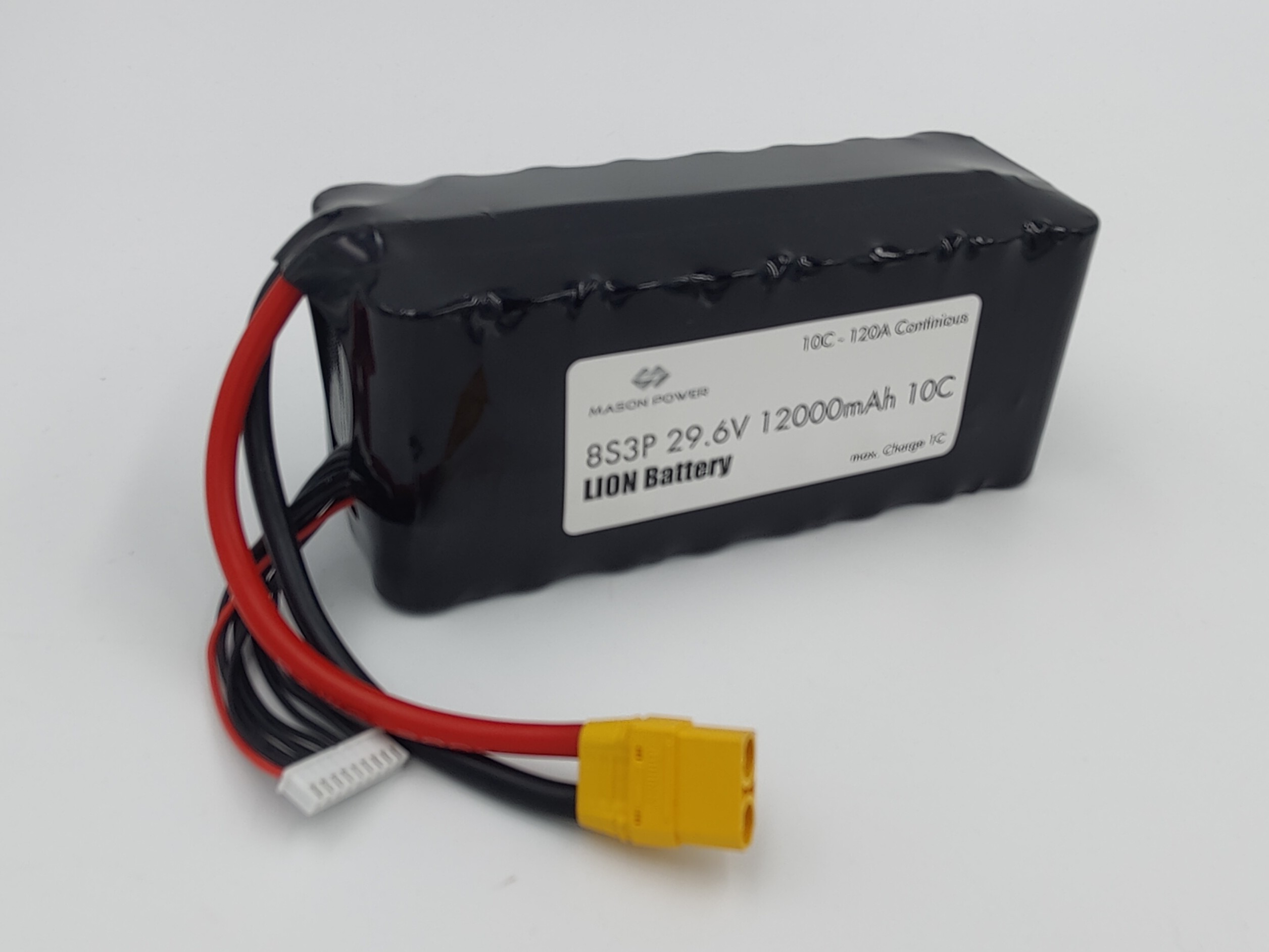 MASON Liion Akku 8S3P / 29.6V 12000mAh 10C - XT90